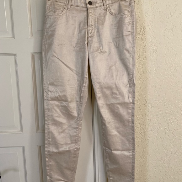 CJ by Cookie Johnson Wisdom Ankle Skinny Denim Jeans Pale Gold - Picture 9 of 10